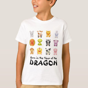Chinese dierentuindieren Jaar van de draak T-shirt