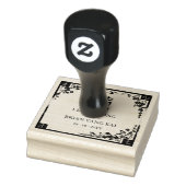 Chinese Double Happiness Wedding Symbol Floral Rubberstempel (Stempel)