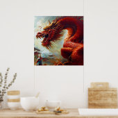 Chinese draak (13) poster (Keuken)