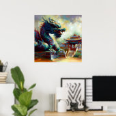 Chinese draak (26) poster (Thuiskantoor)