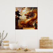 Chinese draak (27) poster (Keuken)