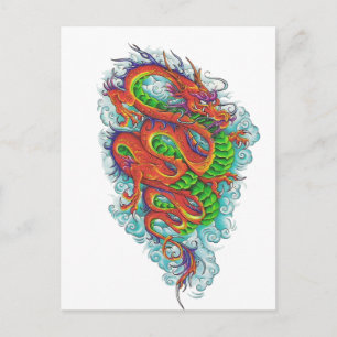 Chinese draak 2 briefkaart