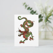Chinese draak briefkaart (Staand voorkant)