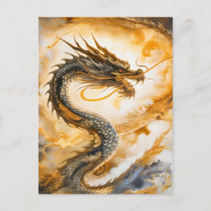 Chinese draak briefkaart