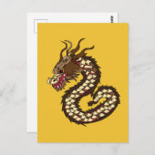 Chinese draak briefkaart (Voorkant / Achterkant)