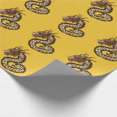 Chinese draak cadeaupapier (Hoek)