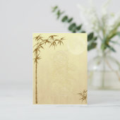 Chinese draak en Bamboo Briefkaart (Staand voorkant)