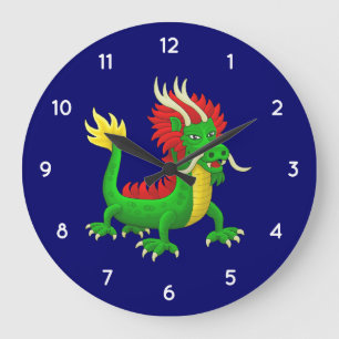 Chinese Draak Grote Klok