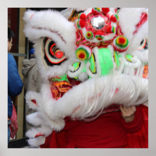 Chinese draak in Philadelphia Poster