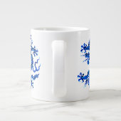 Chinese draak, Indigoblauw Extra Grote Beker (Achterkant)