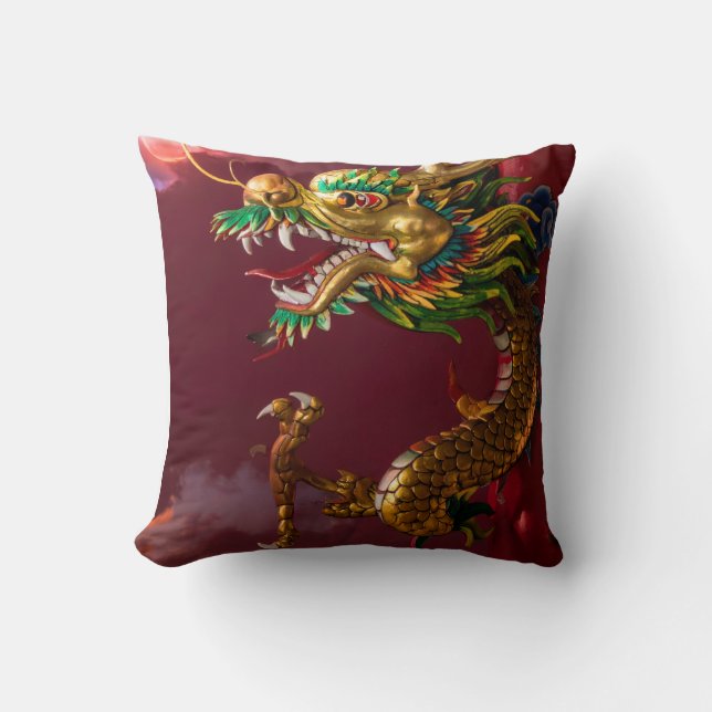 Chinese draak kussen (Voorkant)