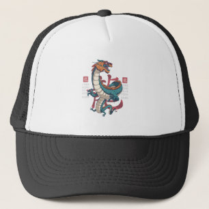 Chinese Draak Oost Zodiac Teken Trucker Pet