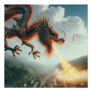 Chinese draak perfect poster