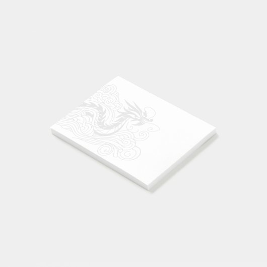 Chinese draak post-it® notes (Schuin)