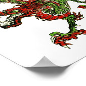 Chinese draak poster (Hoek)
