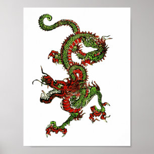 Chinese draak poster