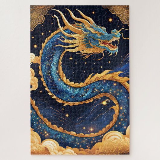 Chinese draak puzzel  (Verticaal)