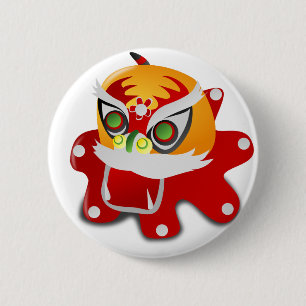 chinese draak ronde button 5,7 cm