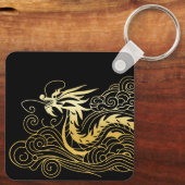Chinese draak sleutelhanger (Achterkant)