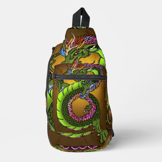 Chinese draak sling bag (Voorkant)