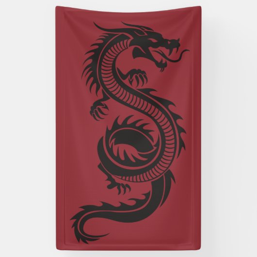Chinese draak spandoek (Verticaal)