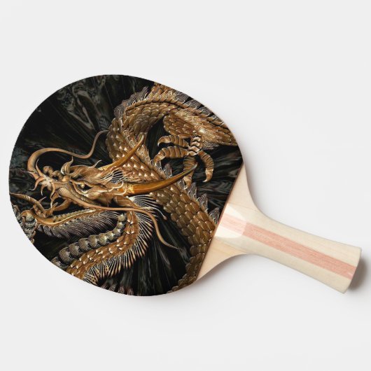 Chinese draak tafeltennisbatje (Zijkant)