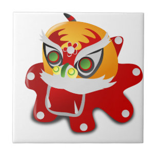 chinese draak tegeltje