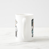 Chinese draak tegen tijgerbotchina mok (Achterkant)