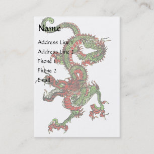 Chinese draak visitekaartje