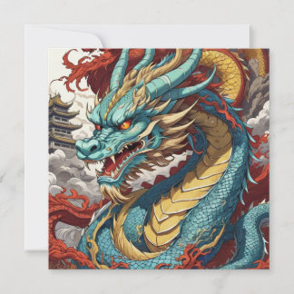 Chinese Dragon art kaart