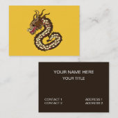 Chinese Dragon Art Visitekaartje (Voorkant / Achterkant)
