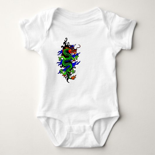 Chinese Dragon baby-pak Romper (Voorkant)