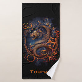 Chinese dragon Bath Towel Set Bad Handdoek