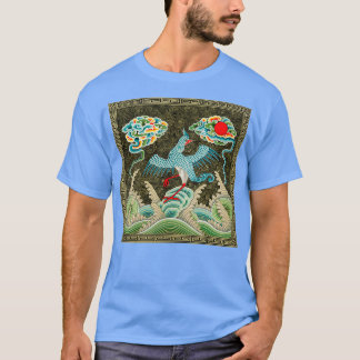 CHINESE DRAGON BIRD TILE T-SHIRT