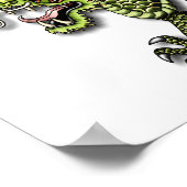 Chinese Dragon en Pearl Poster (Hoek)