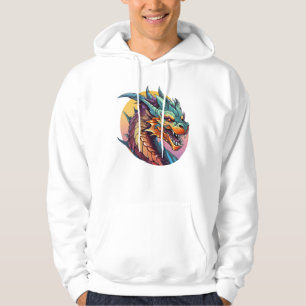 Chinese Dragon Kleurrijke Cartoon Hoodie