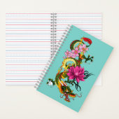 Chinese Dragon Lotus Chery Blossoms Notitieboek (Binnen)