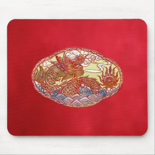 Chinese dragon Medallion Muismat