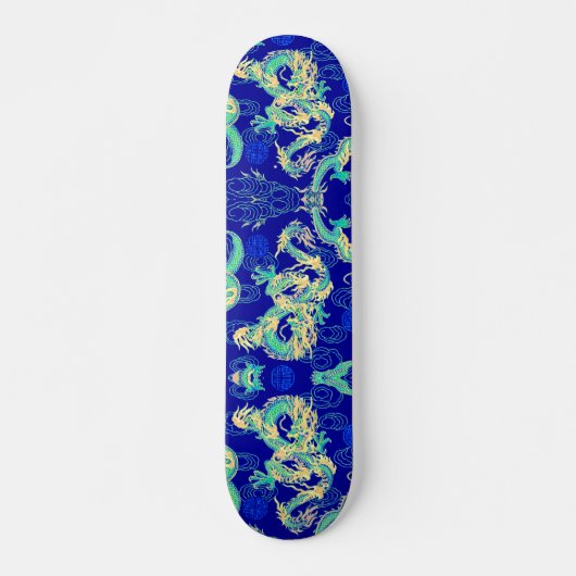 Chinese Dragon Neon Element Custom Pro Park Board Skateboard (Voorkant)