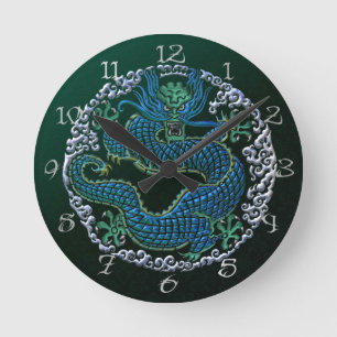 Chinese Dragon Ornament Wall klok