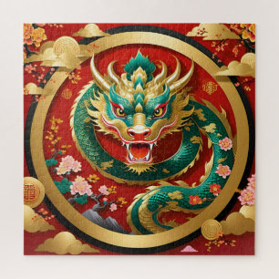 Chinese dragon Puzzle Legpuzzel