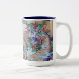 Chinese Dragon Two-tone Mok - marine