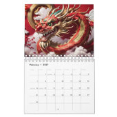 Chinese Draken Jaar aangepaste jaar 2024 C Kalender (Feb 2027)