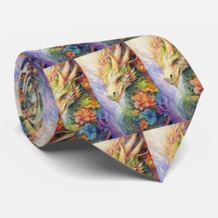 Chinese Draken Regenboog Patroon Stropdas