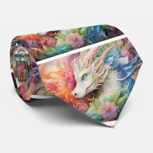 Chinese Draken Regenboogpatroon Stropdas