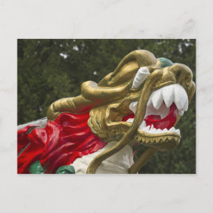 Chinese drakenboot boegbeeld, Stanley Park Briefkaart
