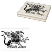 chinese drakenkunstzegel 	rubberstempel (Gestempeld)