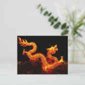 Chinese drakenlantaarn briefkaart (Staand voorkant)