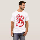 Chinese drakentekening t-shirt (Voorkant volledig)