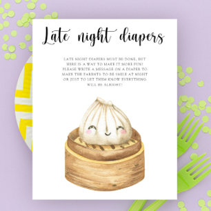 Chinese dumpling - Late nacht luiers spel Poster